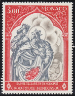 Monaco 788 1969 Cruz Roja Sta. Elizabeth De Hungría MNH - Otros & Sin Clasificación