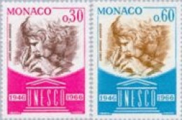 Monaco  - 700/01 - 1966 20º Aniv. De La UNESCO Lujo - Otros & Sin Clasificación