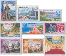 Monaco - 690/97+A86 - 1966 Cent. De Monte-Carlo Lujo - Otros & Sin Clasificación