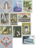 Monaco - 492/02+A69/70 - 1958 Cent. De Las Apariciones De Lourdes Lujo - Other & Unclassified