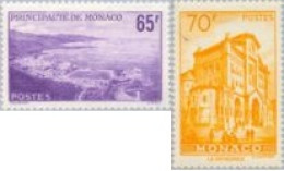 Monaco  - 487/88 - 1957 Vistas Del Principado-sellos De 1939-41 Lujo - Otros & Sin Clasificación