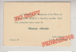 Au Plus Rapide Saint-Cyr Sur Mer Calendrier Et Voeux Année 1956 Supérieure Religieuses Elèves Don Bosco - Petit Format : 1941-60