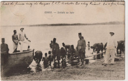 Congo - Soldats Au Bain - Congo Belge