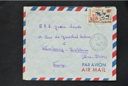 Réunion - CFA  Canoë Helsinki N° 314 Sur Lettre De Saint Leu Du 27 Octobre 1954 - Cartas & Documentos