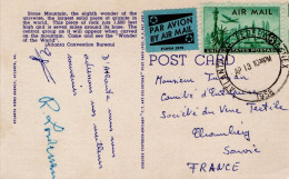 USA ETATS UNIS SEUL SUR CARTE DE ATLANTA FEDERAL ANNEX  POUR LA FRANCE 1958 - Cartas & Documentos
