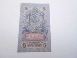 Ancien Billet De Banque  Russie  5 Roubles  1909 - Russia