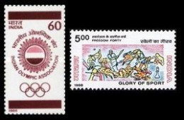 INDIA 1988 SPORTS 1988 AND OLYMPIC GAMES, SEOUL COMPLETE SET MNH - Ungebraucht