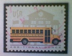 United States, Scott #5740, Used(o), 2023, School Bus (24¢), Multicolored - Oblitérés