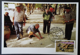 Carte Maximum 3564 La Pétanque Obl 1er Jour - Sonstige & Ohne Zuordnung