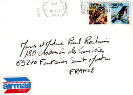 USA ETATS UNIS AFFRANCHISSEMENT COMPOSE SUR LETTRE POUR LA FRANCE 1989 - Briefe U. Dokumente