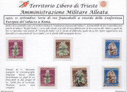 1950 TRIESTE A - N° 84/86 Serie Di Tre Valori NUOVA (MNH/**)+USATA - Autres & Non Classés
