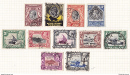 1935-37 KENYA, UGANDA TANGANIKA - SG 110/120 11 Valori USED - Sonstige & Ohne Zuordnung