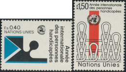 VAR3/S Naciones Unidas  Ginebra  Nº 97/98   1981  Año Inter. De Los Discapacit - Andere & Zonder Classificatie