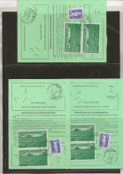 3 CARTES DE REEXPEDITION DES CORRESPONDANCES -AFF  N° 2626 +PAIRE POSTE AERIENNE N° 60 -CAD MOUILLERON LE CAPTIF VENDEE - Documents Of Postal Services