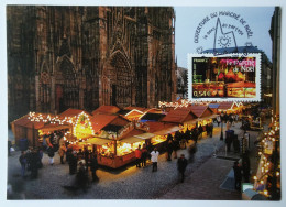 Carte Maximum 4099 Le Marché De Noël De Strasbourg  Obl Spé De Strasbourg - Sonstige & Ohne Zuordnung