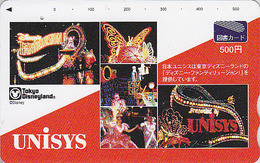 Carte JAPON - DISNEY / Disneyland UNISYS Fantillusion - Electrical Parade - PAPILLON BUTTERFLY - JAPAN Tosho Card - Disney