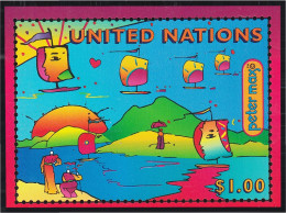 Naciones Unidas New York HB 14 1997 Cumbre Planeta Tierra MNH - Hojas Y Bloques