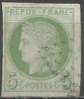 Colonies Françaises - Emission Générales - N°17 5c. Vert Sur Azuré - Ceres