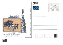 CDV A 185 Czech Republic - Jindrichuv Hradec Stamp Club Anniversary 2011 Neuhaus Coach - Ansichtskarten