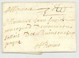 Rouen 1679 Pour Reims Avec Taxe - ....-1700: Vorläufer