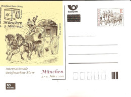 CDV A 182 Czech Republic München Stamp Bourse 2011 Coach On Charles Bridge - Postales