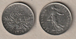 02426) Frankreich, 5 Francs 1974 - 5 Francs