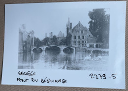 BRUGGE - Begijnhofbrug En Pastorij - 14,5 X 10 Cm (REPRO PHOTO ! Zie Beschrijving, Voir Description, See Description) ! - Orte