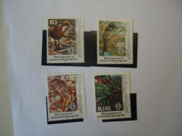 SEYCHELLES. Zil Elwannyen MNH  SET 4  STAMPS BIRDS  BIRD  1992  MARINE LIFE - Flamingos