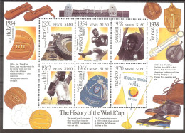 NEVIS World Cup-2002(soccer) Sheetlet Of 6 Stamps MNH - Autres & Non Classés
