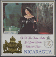 Nicaragua HB 305 2000 Centenario De La Reina Isabel MNH - Nicaragua