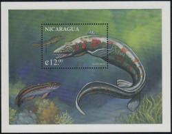 Nicaragua HB 279A 1998 Fauna Prehistórica Prehistoric Fauna MNH - Nicaragua