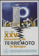 Nicaragua HB 275 1998 25º Aniversario Del Terremoto De Managua MNH - Nicaragua