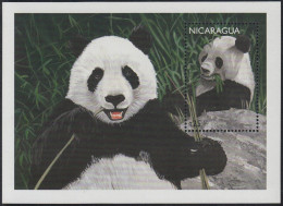 Nicaragua HB 271E 1996 Protección De La Fauna Oso Panda MNH - Nicaragua
