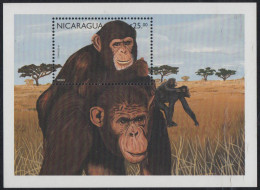 Nicaragua HB 271G 1996 Fauna De América Central Monos Monkeys MNH - Nicaragua