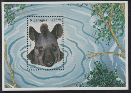 Nicaragua HB 271B 1996 Protección De La Fauna Tapir Fauna  MNH - Nicaragua