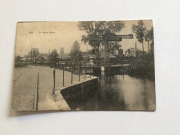 Carte Postale Ancienne Ath Le Pont Carré Publicité « Poudro » - Ath