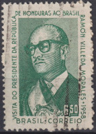 1958 Brasilien ° Mi:BR 934Y, Sn:BR 869a, Yt:BR 653a, Presidente Ramon Villeda Morales From Honduras Visit Brazil - Usados