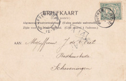 Ansicht  11 Jul 1901 Houthem (hulpkantoor Kleinrond) Naar Scheveningen (grootrond) - Poststempels/ Marcofilie