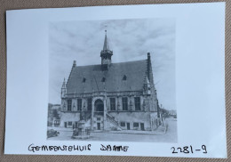 DAMME - Stadhuis - 14,5 X 10 Cm (REPRO PHOTO ! Zie Beschrijving, Voir Description, See Description) ! - Luoghi