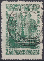 1958 Brasilien ° Mi:BR 935, Sn:BR 870, Yt:BR 651,150th Years Of Botanical Park In Rio De Janeiro - Oblitérés