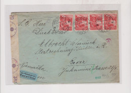 YUGOSLAVIA,1940 INDIJA Airmail Censored Cover To GRAZ AUSTRIA GERMANY - Covers & Documents