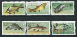 DDR 1987 Freshwater Fish MNH / **.  Michel 3095-100 - Neufs