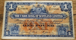 P# S815 - 1 Pound (Union Bank Of Scotland) 1940 - VF+ - 1 Pond