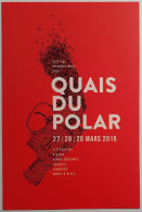 REVOLVER POLICE / ARME A FEU - Quai Du Polar 2015 - Carte Publicitaire Festival - Police - Gendarmerie