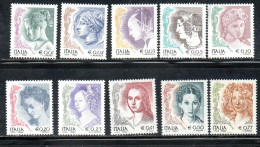 ITALIA REPUBBLICA ITALY REPUBLIC 2002 LA DONNA NELL'ARTE WOMAN IN ART SERIE COMPLETA COMPLETE SET MNH - 2001-10: Ungebraucht