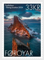 Faroe Islands Denmark 2024 Filming Location II Tindhólmur Stamp MNH - Géographie