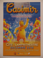 CASIMIR - L'ILE AUX ENFANTS - Les Années Bonheur - Carte Publicitaire Spectacle Musical à Lyon - Serie Televisive