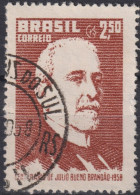 1958 Brasilien ° Mi:BR 940, Sn:BR 874, Yt:BR 657,100 Years Born Júlio Bueno Brandão - Used Stamps