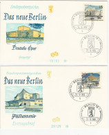 Berlin Mi 255, 256 FDC - 1948-1970