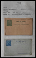 PORTUGAL AZORES AÇORES HORTA 1893 -1895 KING CARLOS I 25 Rs GREEN + 50 Rs BLUE MNH** BILHETE POSTAL LETTER CARD INC PAGE - Horta